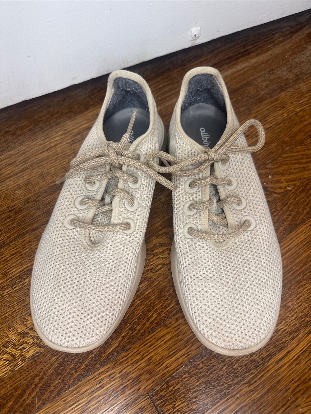 allbirds Knit Lace-Up Sneakers - Beige/Cream - Picture 2 of 5